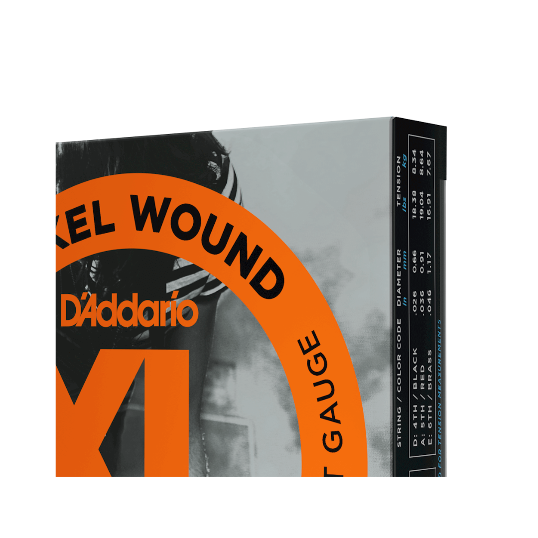 Set 3 Juegos De Cuerdas Para Guitarra Eléctrica Daddario EXL110-3D Nickel Wound Calibre 10/46