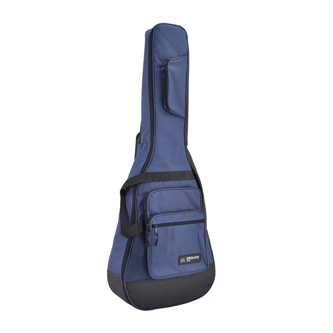 Ground Music Funda de Guitarra Acústica Azul