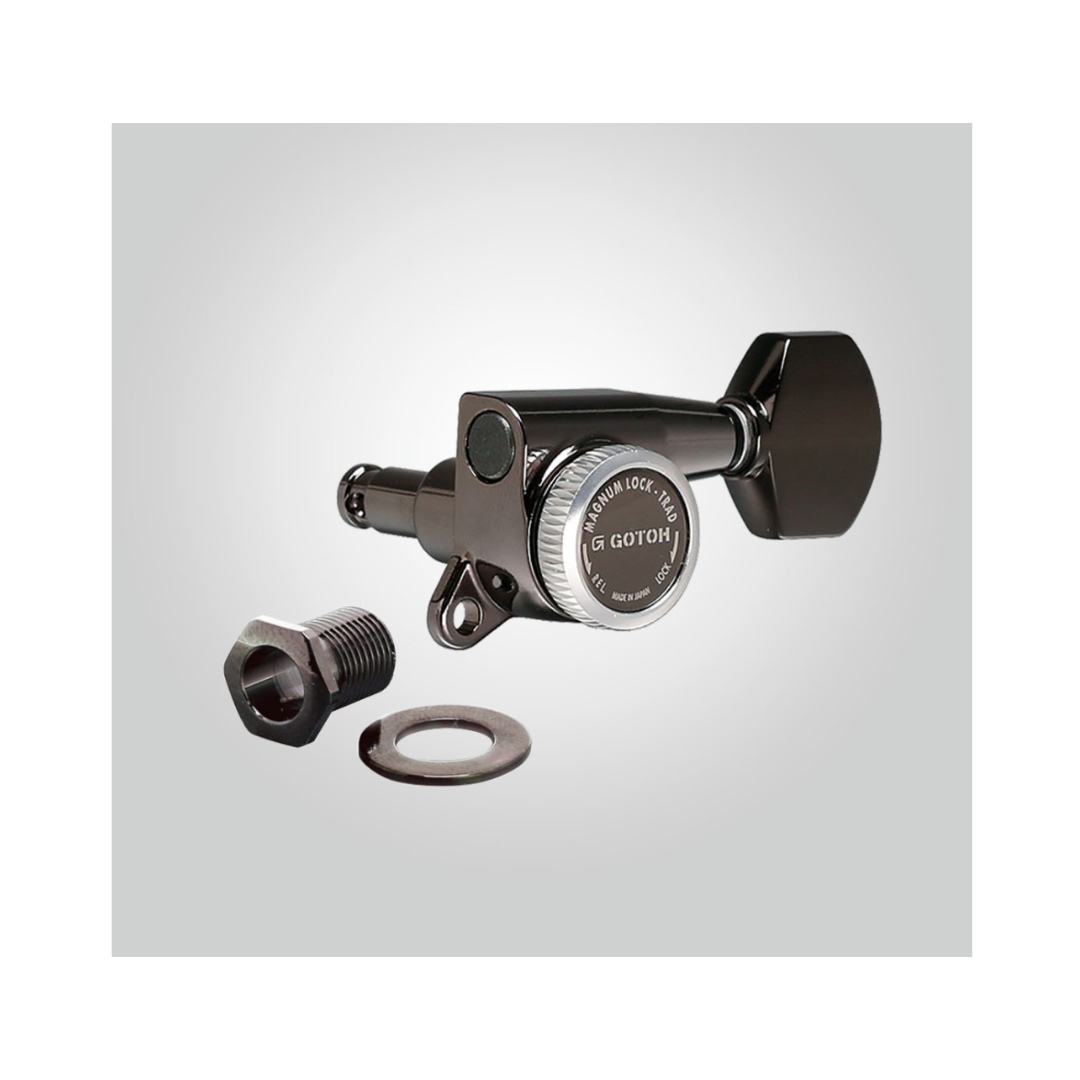 Gotoh SG381 Maquinaria Para Guitarra Eléctrica Cosmo Black 1:16 3+3