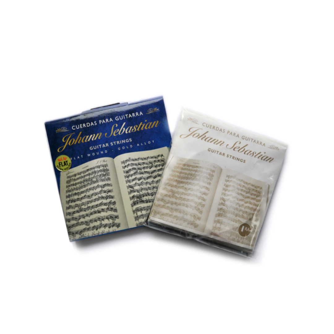 Cuerdas para Guitarra Aleación Dorada Johann Sebastian Entorchado Liso