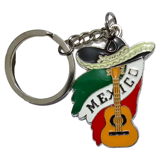 Llavero de Metal Guitarra México