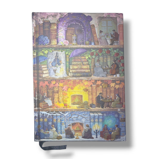 Libreta Ilustrada Tornasol Metálico Canto Dorado