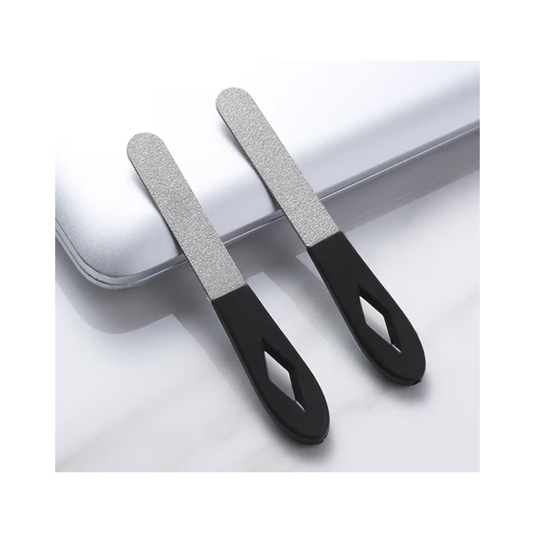 Lima Para Uñas de Acero Inoxidable de Doble Cara