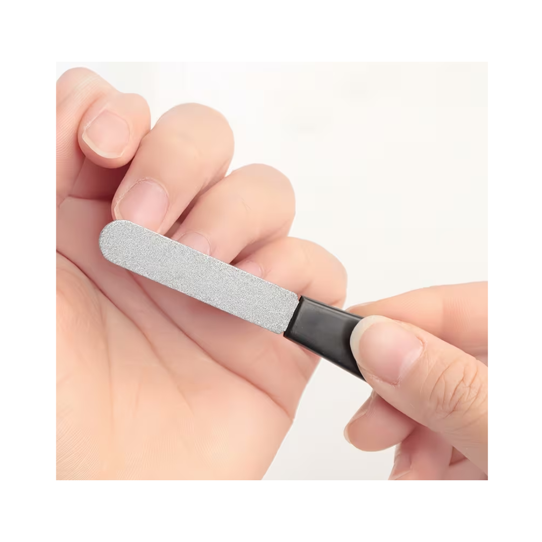 Lima Para Uñas de Acero Inoxidable de Doble Cara