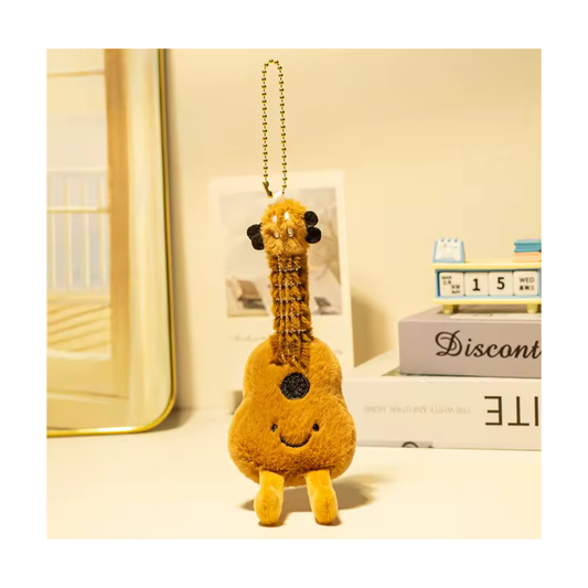 Llavero de Tierno Peluche de Guitarra