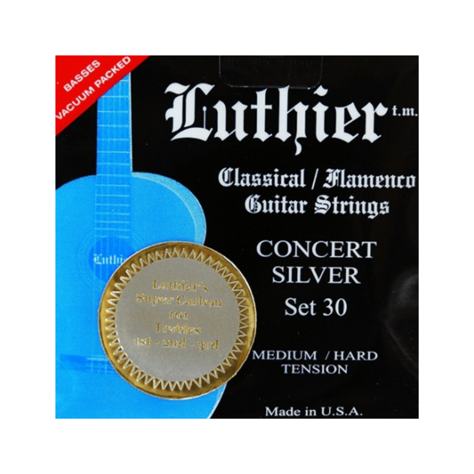 Cuerdas para guitarra Luthier Set LU-30SC Carbono Concert Silver