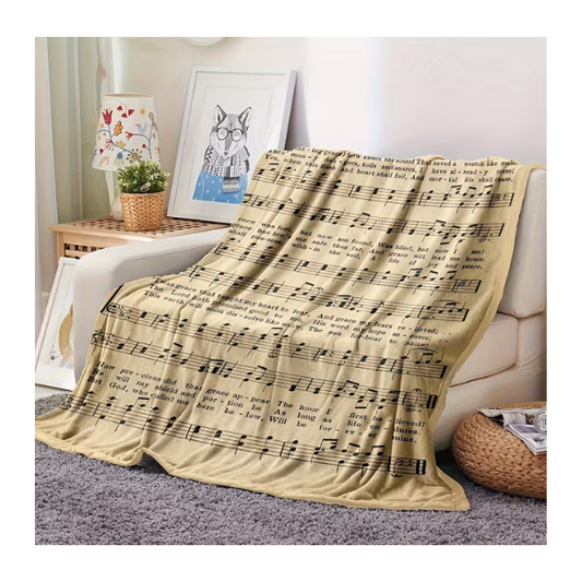 Manta con Diseño de Partitura