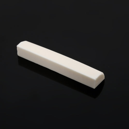 Cejilla Superior Sin Ranurar para Guitarra Clásica y/o Acústica Hueso de Res Adaptable 43 x 6 x 9 mm