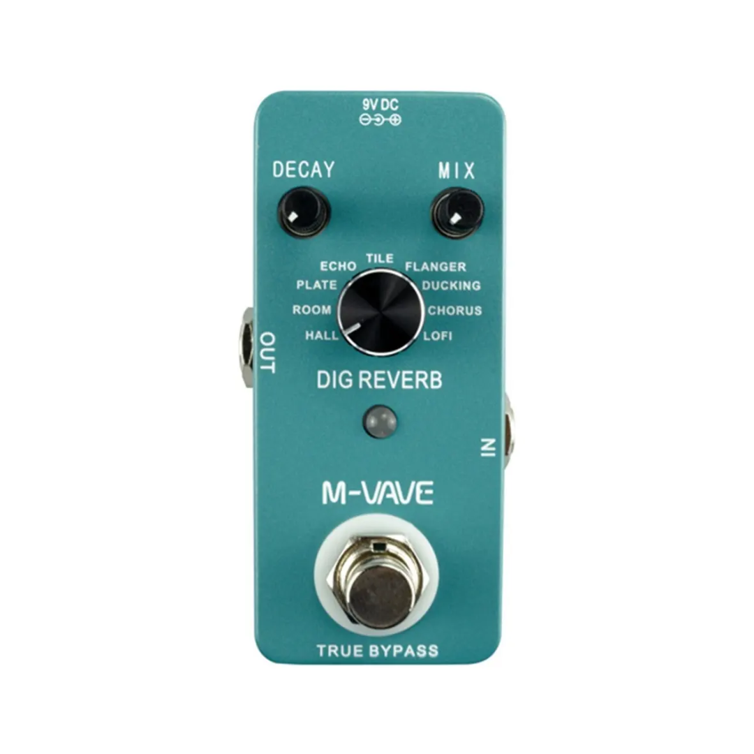 M Vave Pedal de Efectos Dig Reverb Para Guitarra Eléctrica