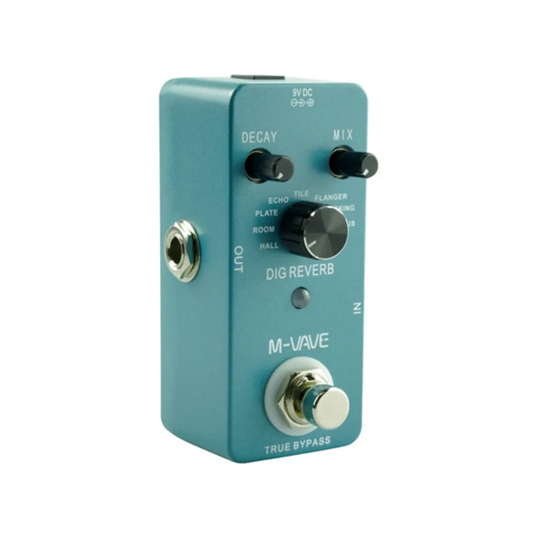 M Vave Pedal de Efectos Dig Reverb Para Guitarra Eléctrica