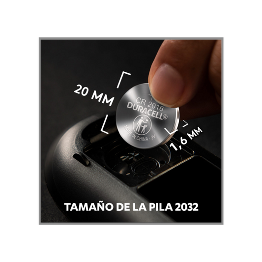 Pilas Duracell Boton Para Afinador de Guitarra CR2032