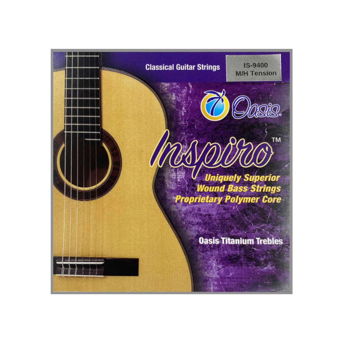 Oasis Classical Guitar Strings Inspiro-Titanium M/H Tension