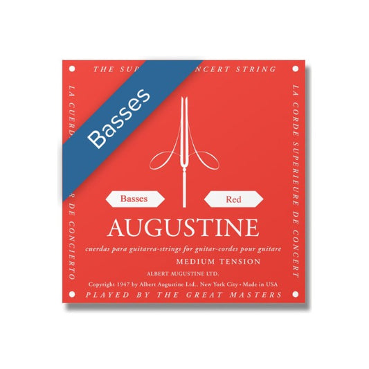 Augustine Red Set de Bajos Medium Tension D4-A5-E6