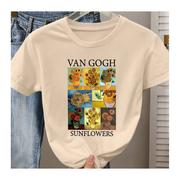 Playera Diseño "Van Gogh Sunflowers"
