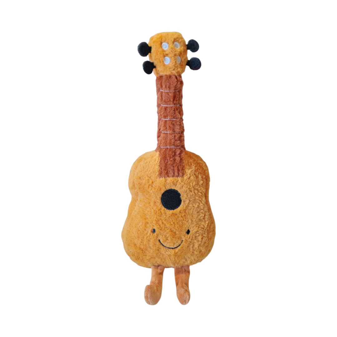 Peluche Guitarra con Carita Café Claro