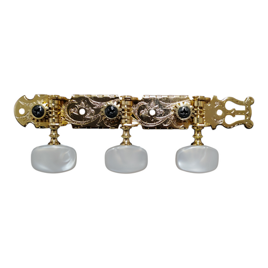 Gotoh 35P450FG Maquinaria Para Guitarra Acústica Cuerdas de Metal Dorada Flash Gold 1:14