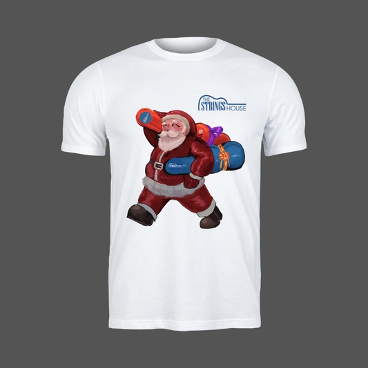 Playera Blanca Santa Claus The Strings House