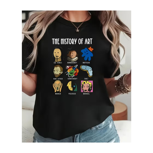 Playera Diseño "The History of Art"