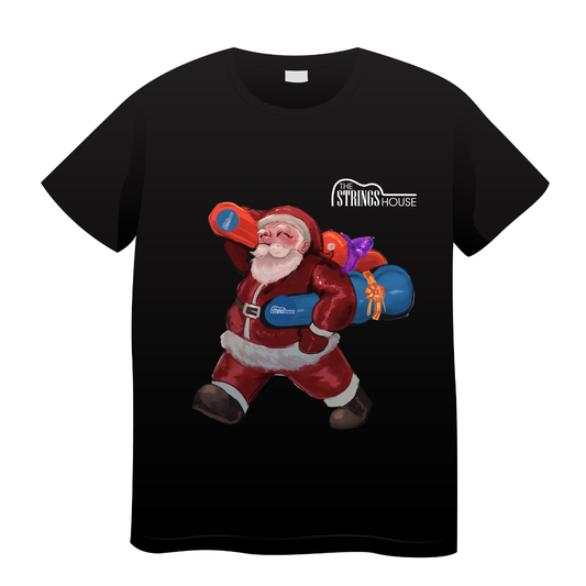 Playera Negra Santa Claus The Strings House