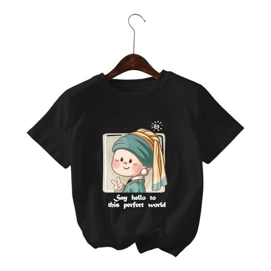 Playera Joven de la Perla "Say Hello to this Perfect World"