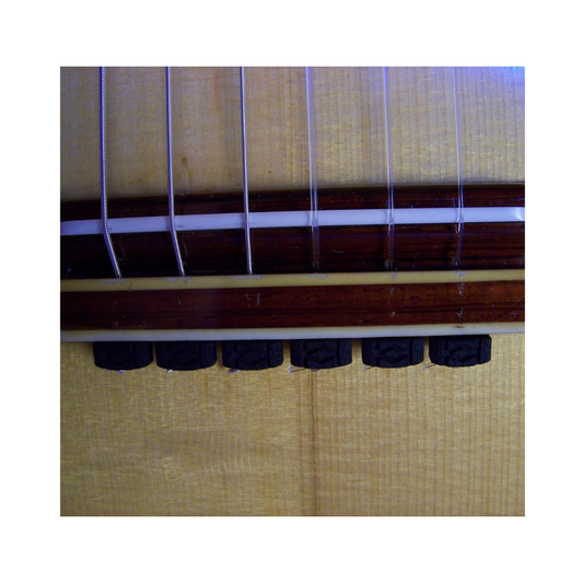 Sujetadores Para Cuerdas de Guitarra String Tieblock Rosette Negro