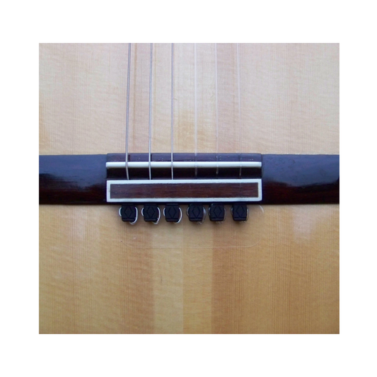 Sujetadores Para Cuerdas de Guitarra Bridge Beads Rosette Negro