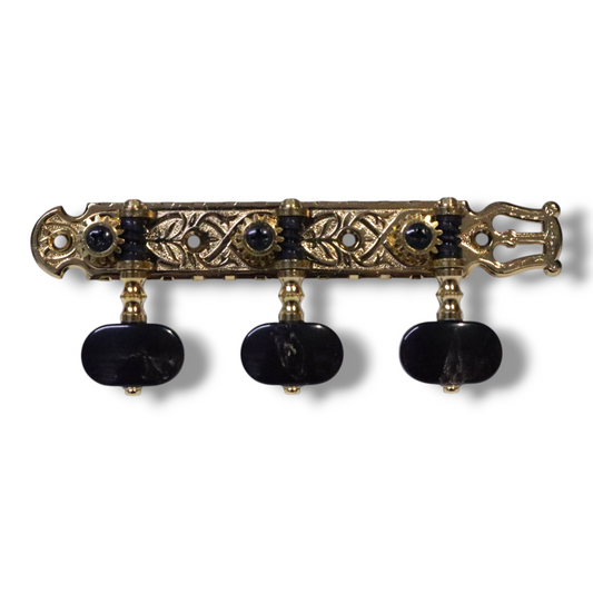 Gotoh 35G1600BB Maquinaria Dorada Con Lira Para Guitarra Clásica Gold 1:14