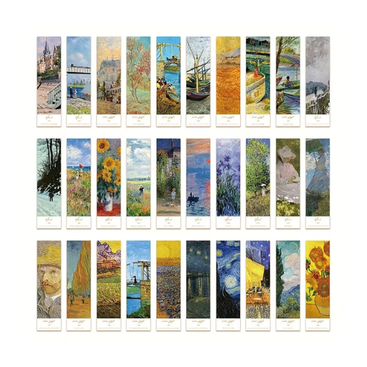 Separadores Diseños Pinturas de Van Gogh y Monet