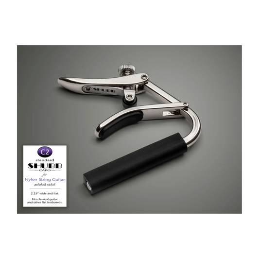 Capo Para Guitarra Clásica Nylon Shubb C2 Níquel Pulido
