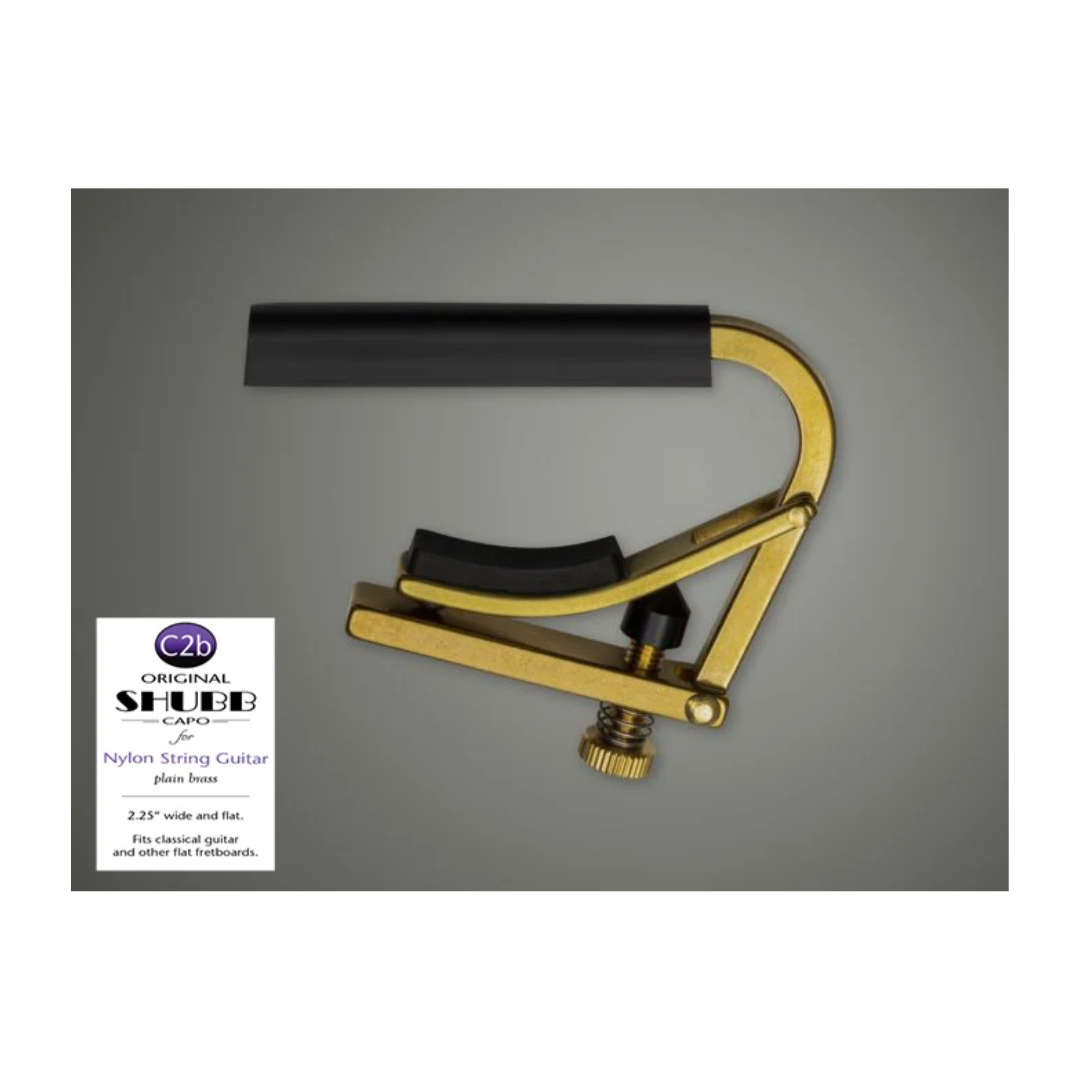 Capo Para Guitarra Clásica Nylon Shubb C2b Latón