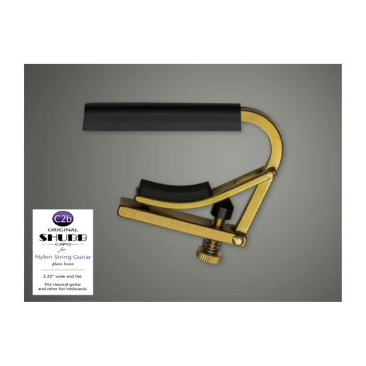 Capo Para Guitarra Clásica Nylon Shubb C2b Latón