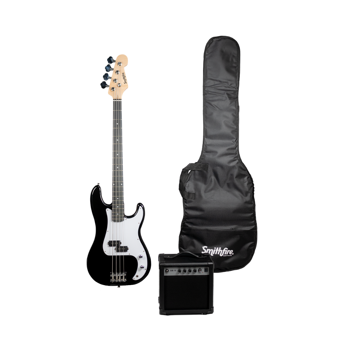 Smithfire Paquete de Bajo Eléctrico PBS-515 Color Negro