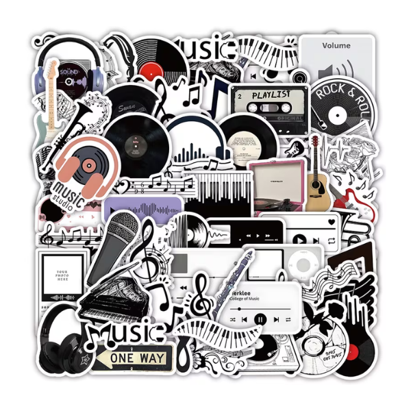 Sticker Diseño Muscial