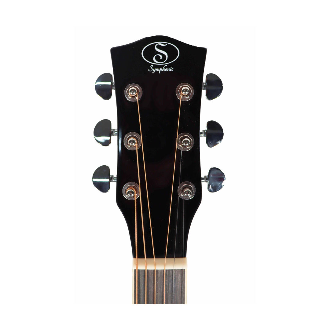 Guitarra Acústica Tipo Dreadnought con Corte Symphonic Negra ED14BK