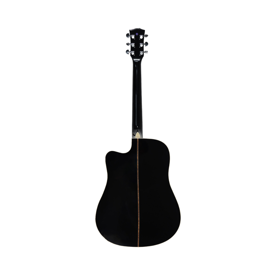 Guitarra Acústica Tipo Dreadnought con Corte Symphonic Negra ED14BK