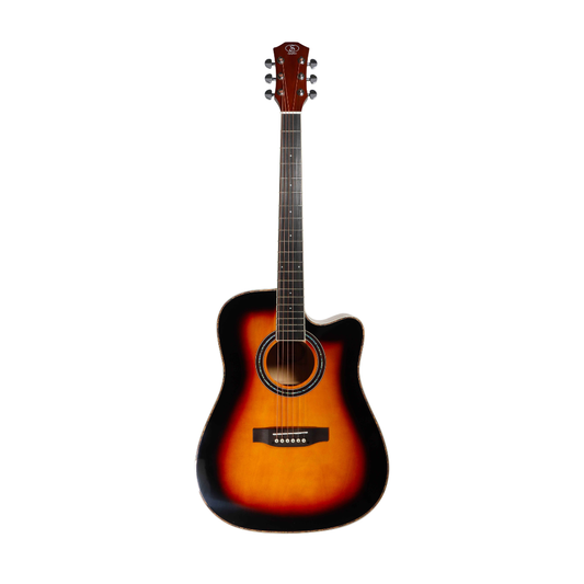 Guitarra Acústica Tipo Dreadnought con Corte Symphonic Sunburst ED14SB