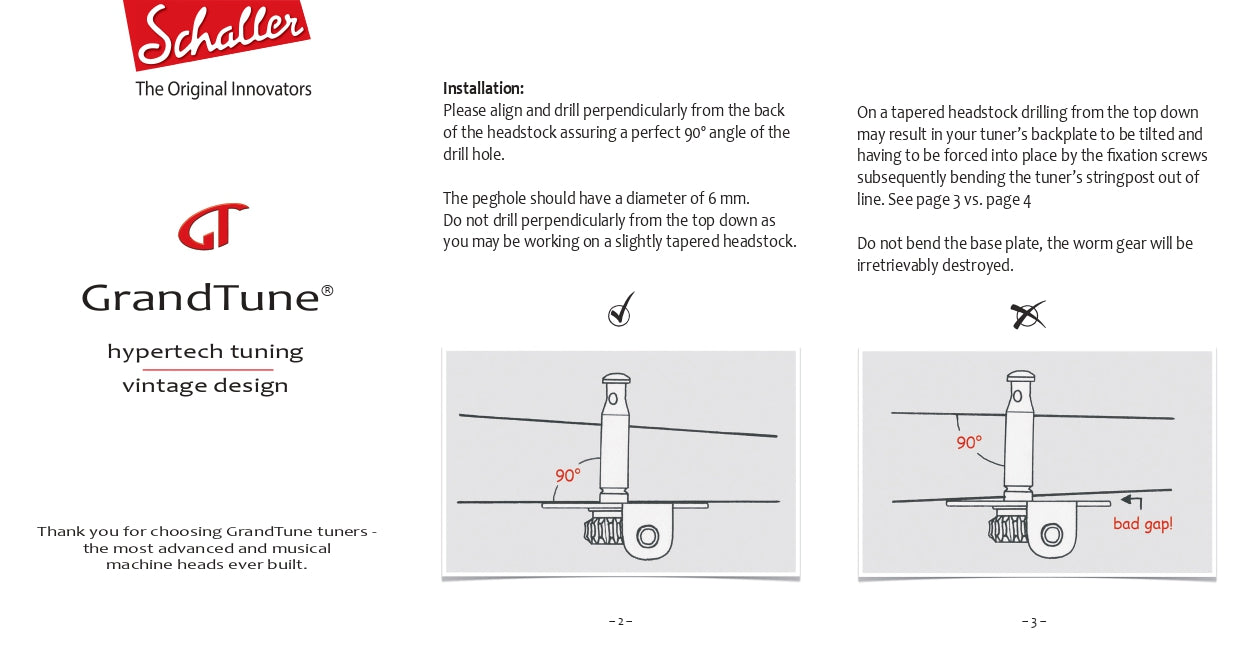 Maquinaria Schaller GrandTune Hauser Oro Mate 1061