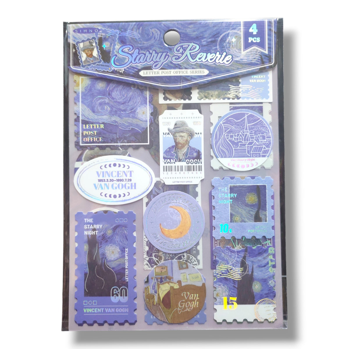 Plantilla de Stickers Van Gogh