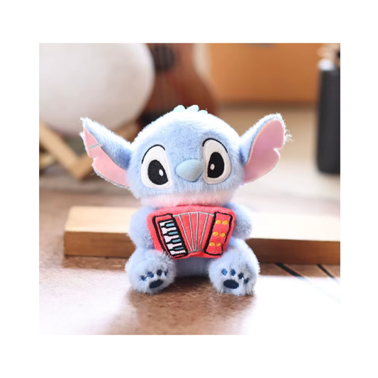 Stitch Acordeonista Mini Peluche Llavero