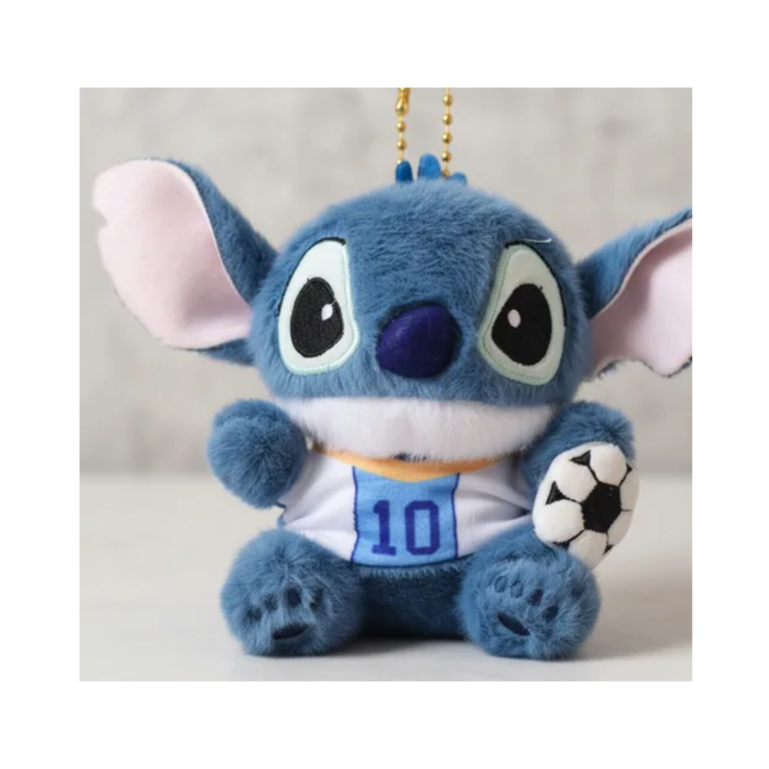 Stitch Futbolista Argentina Messi Mini Peluche Llavero