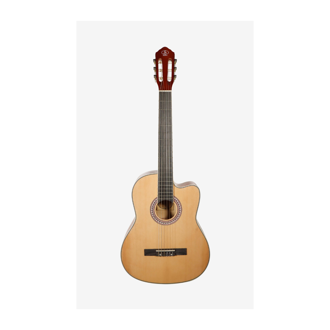 Guitarra Clásica Natural con Corte Symphonic EC3920C N