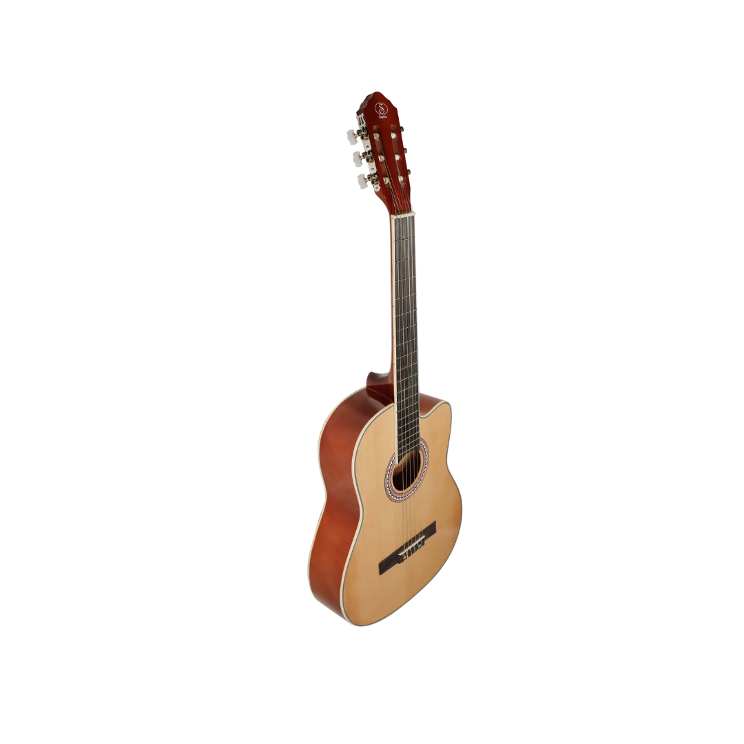 Guitarra Clásica Natural con Corte Symphonic EC3920C N