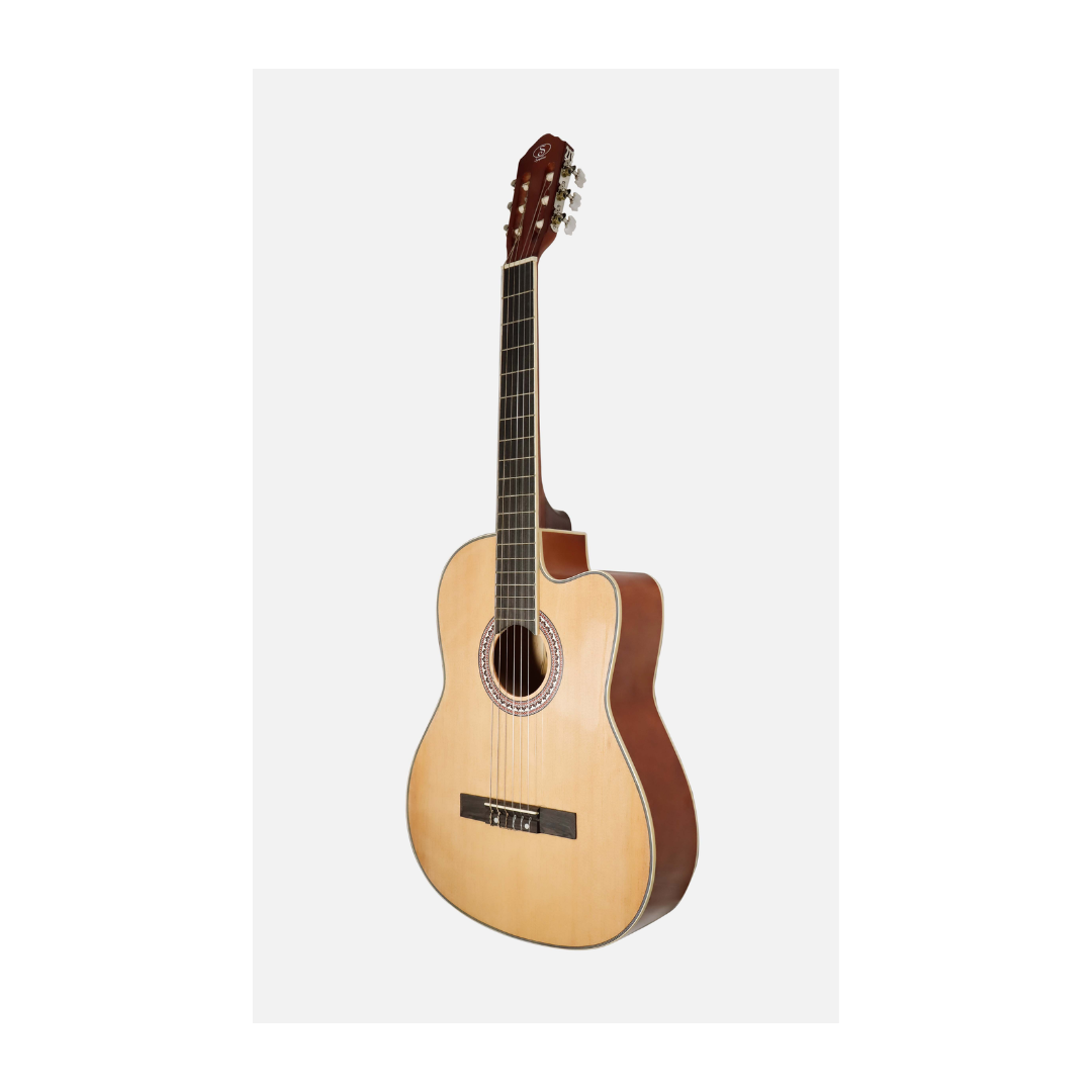 Guitarra Clásica Natural con Corte Symphonic EC3920C N