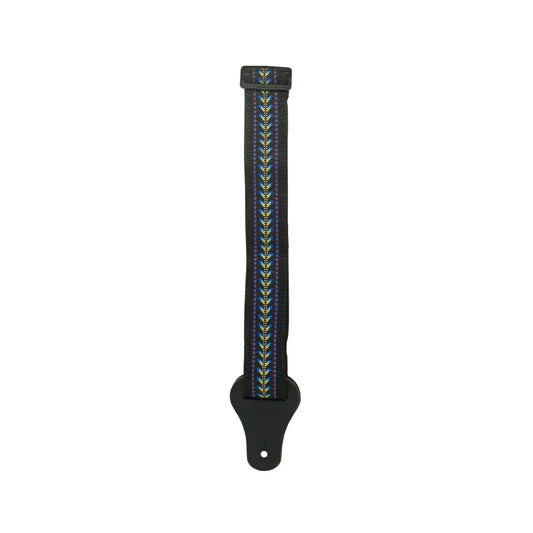 Correa Strap Para Guitarra Eléctrica Bordado Puntas De Piel Colores Variados
