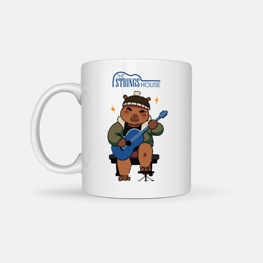 Taza Capibara Guitarrista Clásico