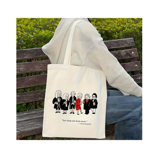 Tote Bag Músicos Clásicos "Eat, Sleep and Drink Music"