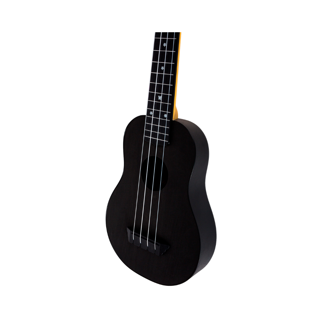 Kit Ukelele Soprano Acústico Flight Negro Modelo TUS35 Pack