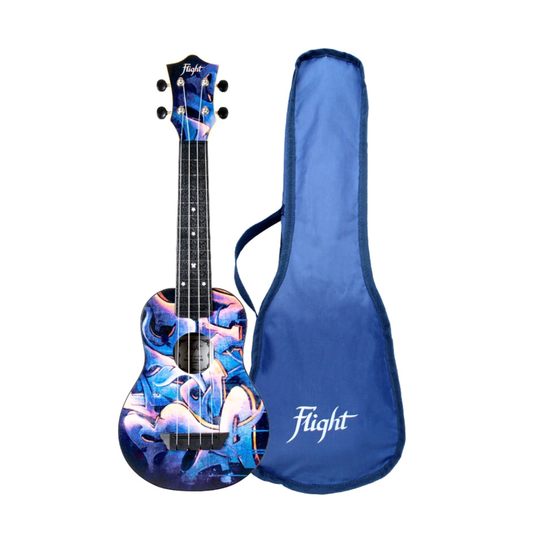 Flight Ukelele Soprano de Viaje TUS-40 Diseño Graffiti