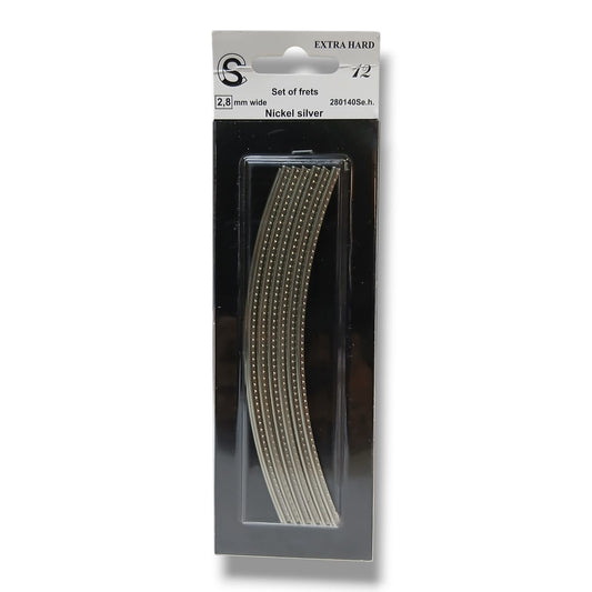 SINTOMS 280140Se.h. Blister con 12 Varillas de Trastes Curvados 2.8 mm Nickel Silver 18% Extra Hard