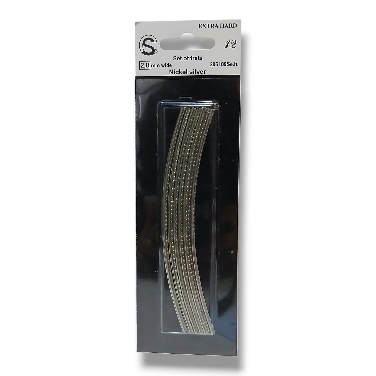SINTOMS 206109Se.h. Blister con 12 Varillas de Trastes Curvados 2.0 mm Nickel Silver 18% Extra Hard